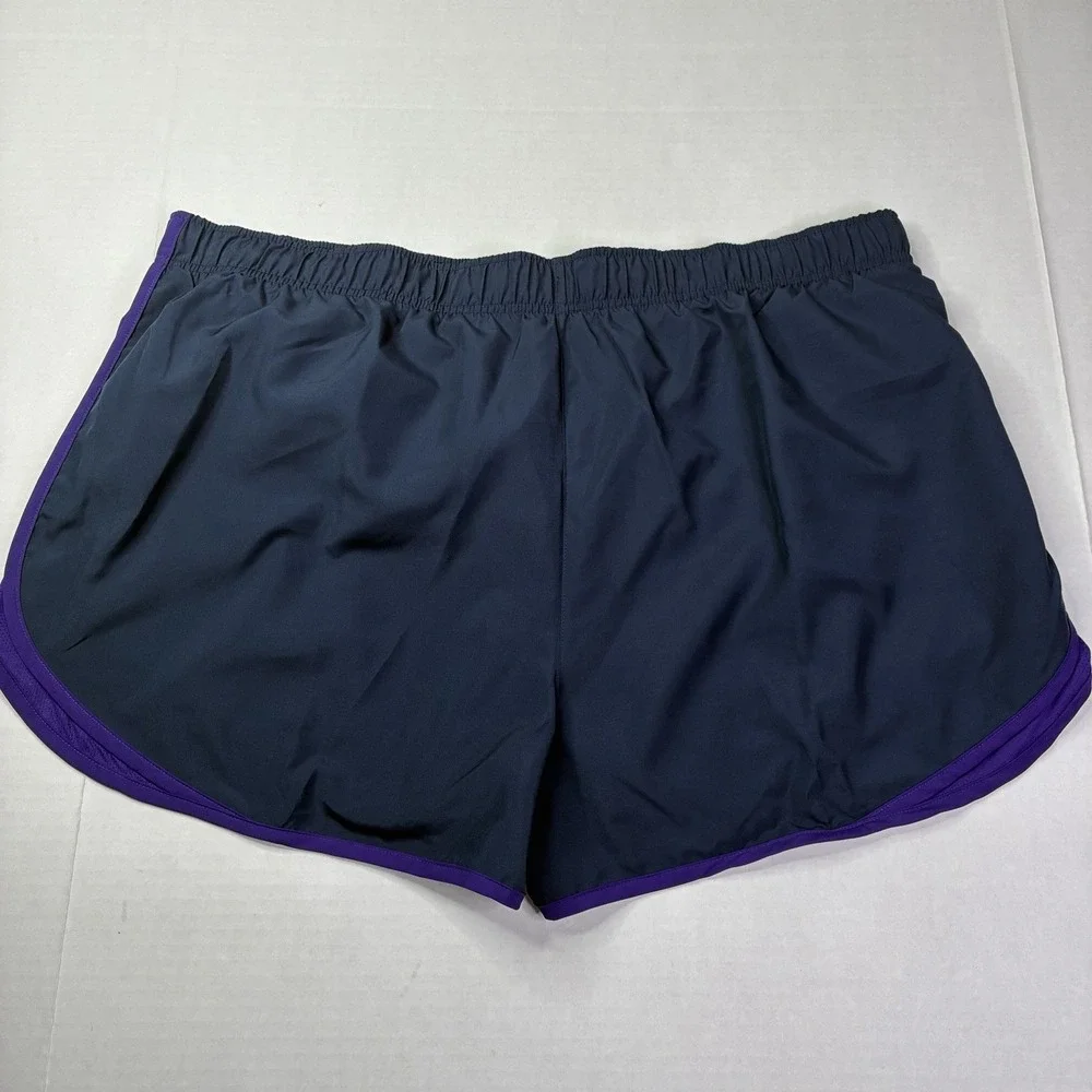 Nike Dri-FIT Running Shorts Women's 2XL Blue Purple 3 Inseam Lightweight HM6096